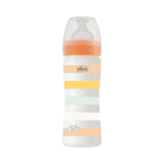 Chicco zuigfles Siliconen Well Being 250ml oranje