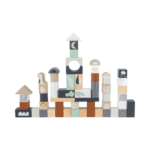 Tryco houten blokkenset multicolor 50 stuks