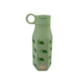 Mabebi drinkfles met kliksysteem en rietje 350ml schildpad groen
