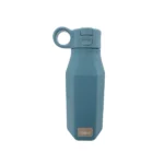 Mabebi drinkfles met kliksysteem en rietje 350ml premium blauw