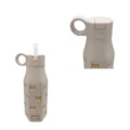 Mabebi drinkfles met kliksysteem en rietje 350ml beer beige - Afbeelding 2
