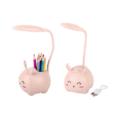 3 in 1 kindernachtlampje led - organizer stand - gsm/telefoonhouder roze - Afbeelding 4