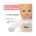 Chicco knuffelpop met bijtring my first doll beige - Afbeelding 3