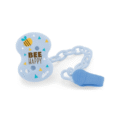 Chicco fopspeenketting bee happy siliconen paars