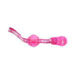 Chicco fopspeenketting met houder nylon roze