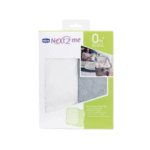 Chicco next2me hoeslakens grey fox en wit 2 stuks