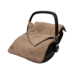 Jollein baby voetenzak groep 0+ 3/5 punts check knit biscuit