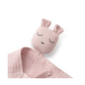 Interbaby knuffeldoekje konijn donkerroze - Afbeelding 2