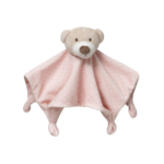 Interbaby knuffeldoekje baby beer roze