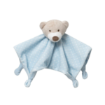 Interbaby knuffeldoekje baby beer blauw
