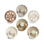 Frigg fopspeen 6-pack silicone (6-18m) - cinnamon charm