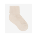 Minymo zachte babysokjes 2x2 rib 3-pack beige/roze - Afbeelding 3