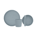 Jollein kinderserviesset 4-delig siliconen storm grey - Afbeelding 2