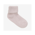 Minymo zachte babysokjes 2×2 rib 3-pack wit/roze - Afbeelding 2