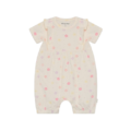 Minymo baby jumpsuit met bloemenprint crème/pastel