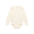 Minymo baby romper lange mouwen met bloemenprint