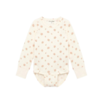 Minymo baby romper lange mouwen met bloemenprint