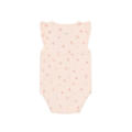 Fixoni mouwloze baby body met bloemetjes en kersenprint roze - Afbeelding 2