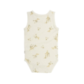 Minymo body zonder mouwen takjesprint creme - Afbeelding 2