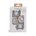FRIGG starterset fopspenen voor baby's 4 pack (0-6m) powder blue