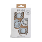 FRIGG starterset fopspenen voor baby's 4 pack (0-6m) powder blue