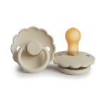 FRIGG fopspeen latex daisy (0-6m) – Creme
