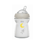 Chicco zuigfles natural feeling glas 0m+ 250 ml trage melkstroom